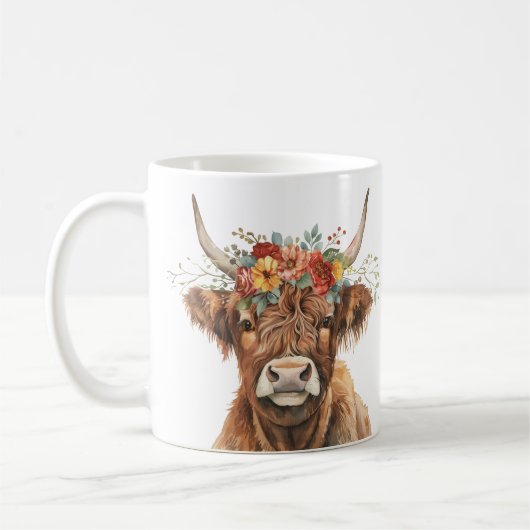 Hoogland Koe. Koffiemok (Links)