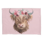 Hoogland Koe Kussensloop (Voorkant-Links)