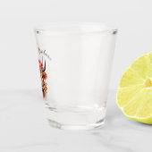 Hoogland Koe met bloemen Shot Glas (Rechts)