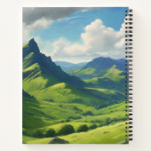 Hoogland Koe met Macdonald Tartan Sjaal Notitieboek (Achterkant)