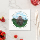 Hoogland Koe, mijn hart in de hooglanden Servet (Insitu)