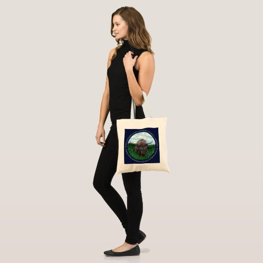 Hoogland Koe, mijn hart in de hooglanden Tote Bag (Voorkant (model))