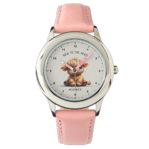 Hoogland Koe nieuw voor het beslag Horloge