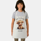 Hoogland Koe nieuw voor het beslag Schort (Insitu)