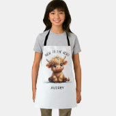 Hoogland Koe nieuw voor het beslag Schort (Insitu)