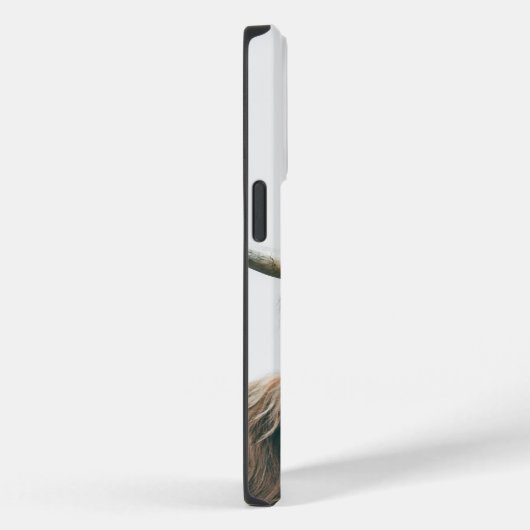 Hoogland koe portret eigen naam initiaal monogram Case-Mate iPhone case (Achterkant / Rechts)