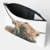 Hoogland koe portret eigen naam initiaal monogram etui (Open)