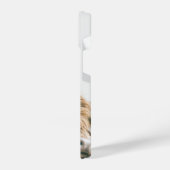 Hoogland koe portret eigen naam initiaal monogram iPhone hoesje (Linkerkant)