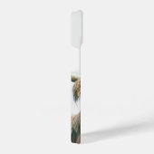 Hoogland koe portret eigen naam initiaal monogram iPhone hoesje (Rechterkant)