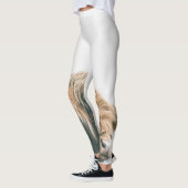 Hoogland koe portret eigen naam initiaal monogram leggings (Links)