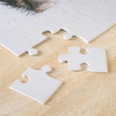 Hoogland koe portret eigen naam initiaal monogram legpuzzel (Zijkant)