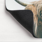 Hoogland koe portret eigen naam initiaal monogram muismat (Hoek)