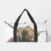 Hoogland koe portret eigen naam initiaal monogram plunjezak (Voorkant)