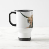 Hoogland koe portret eigen naam initiaal monogram reisbeker (Links)