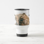 Hoogland koe portret eigen naam initiaal monogram reisbeker (Center)