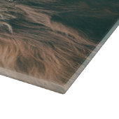 Hoogland koe portret eigen naam initiaal monogram snijplank (Hoek)