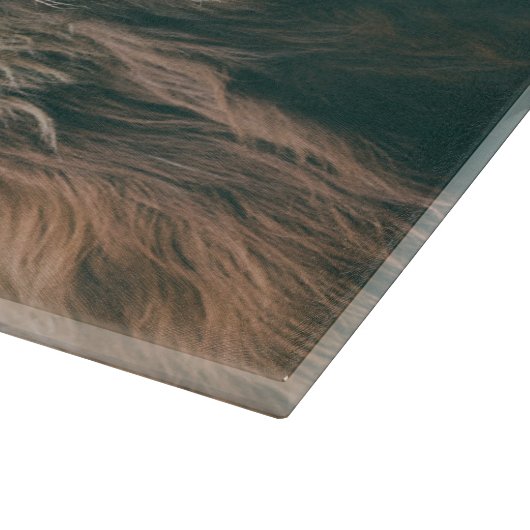 Hoogland koe portret eigen naam initiaal monogram snijplank (Hoek)