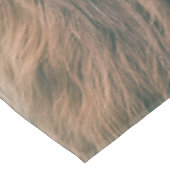 Hoogland koe portret eigen naam initiaal monogram tafelkleed (Gekanteld)