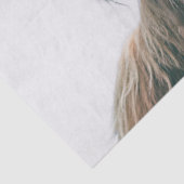 Hoogland koe portret eigen naam initiaal monogram tissuepapier (Detail)