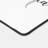 Hoogland koe portret initiaal monogram zwart wit bureaumat (Hoek)