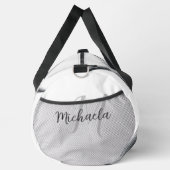 Hoogland koe portret initiaal monogram zwart wit plunjezak (Rechts)