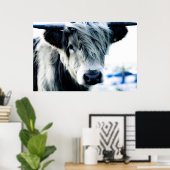 Hoogland Koe Poster (Thuiskantoor)