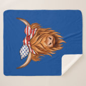 Hoogland Koe Sherpa Deken (Voorkant (horizontaal))