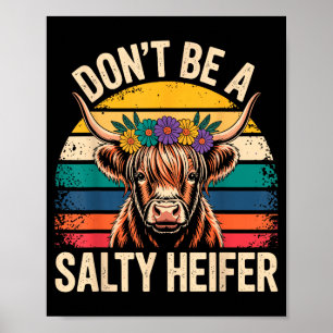 Hoogland Koe Shirts Grappige Mannen Vrouwen Poster