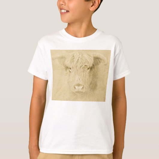 Hoogland Koe T-shirt (Voorkant)
