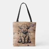 Hoogland Koe Tote Bag (Achterkant)