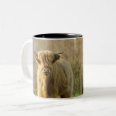 Hoogland Koe Tweekleurige Koffiemok (Voorkant links)