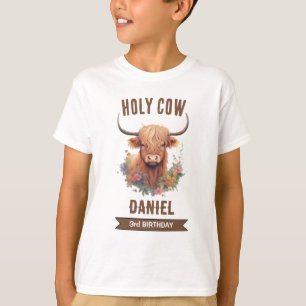 Hoogland Koe Verjaardag T-shirt