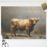 Hoogland Koe Volledige Lichaam  Schilderen Decoupa Tissuepapier<br><div class="desc">Verbeter uw ambachtelijke projecten met rustieke charme met behulp van onze Highland Koe Full Body Painting Decoupage Tissue Paper. Met een prachtig schilderij in stijl van een full-body Highland koe, voegt dit tissuepapier een vleugje pastorale elegantie en tijdloze schoonheid toe aan uw creaties. Perfect voor decoupage, scrapbooking of het toevoegen...</div>