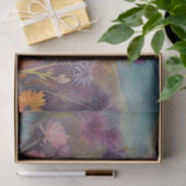 Hoogland Koe Waterverf Bloemenlandschap Decoupage Tissuepapier (Geschenk)