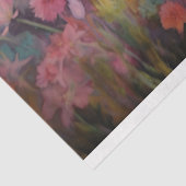 Hoogland Koe Waterverf Bloemenlandschap Decoupage Tissuepapier (Detail)