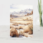 Hoogland Koe Western Verjaardag Kaart (Achterkant)