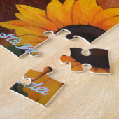 Hoogland koe Zonnebloem met Kalf Puzzel (Zijkant)