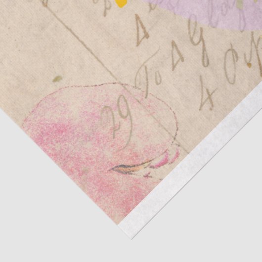 Hoogland Koe Zonnebloemen 3 Decoupage papier (Detail)