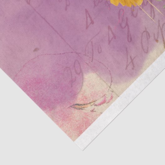 Hoogland Koe Zonnebloemen 4 Decoupage papier (Detail)