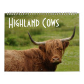Hoogland Koeien - 12 maanden hoge veestapel - Kalender (Hoes)
