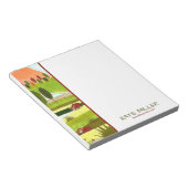 Hoogland Koeien in najaar Boerderij veld Notitieblok (Schuin)