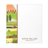 Hoogland Koeien in najaar Boerderij veld Notitieblok (Voorkant)