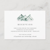 hoogland | Mountain bruiloft receptie Informatiekaartje (Voorkant)