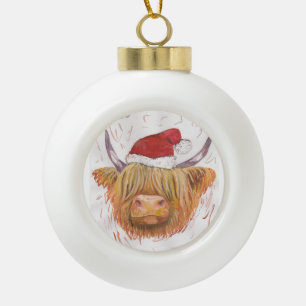 hoogland - pet voor kerstmis keramische bal ornament