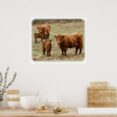 Hoogland Rundvee 9Y316D-055 Poster (Keuken)