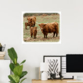 Hoogland Rundvee 9Y316D-055 Poster (Thuiskantoor)