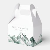 hoogland | Waterverf Mountain Wedding Bedankdoosjes (Voorkant Zijde)