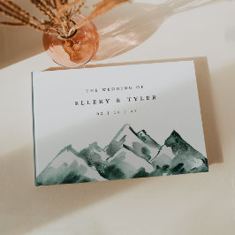 hoogland | Waterverf Mountain Wedding Gastenboek