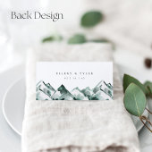 hoogland | Waterverf Mountain Wedding Plaatskaartje