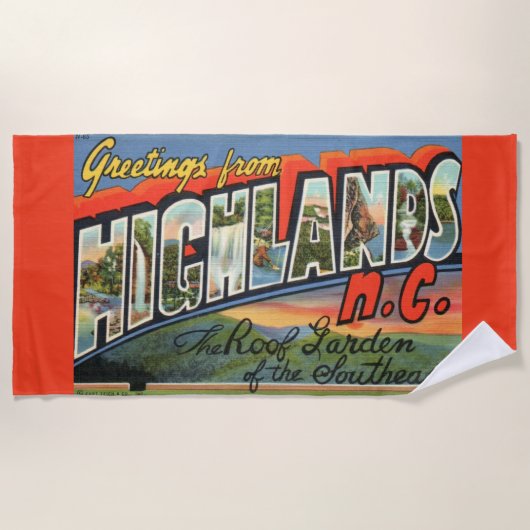  Hooglanden NC Briefkaart Strandlaken (Voorkant)